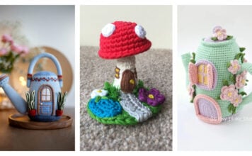10+ Adorable Fairy House Crochet Patterns