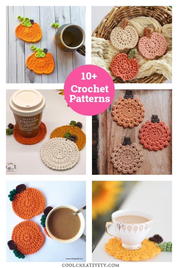 10+ Pumpkin Coasters Crochet Patterns 