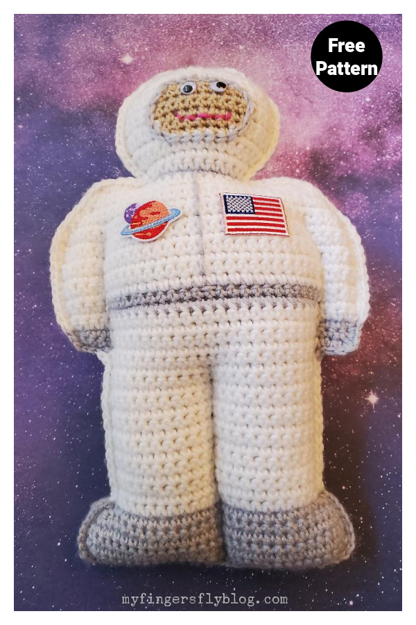 Astronaut Cuddler Free Crochet Pattern