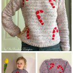 Candy Canes Sweater Free Crochet Pattern