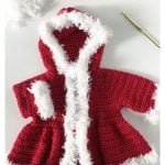 Christmas Baby Sweater Free Crochet Pattern and Video Tutorial