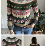 Christmas Landscape Sweater Free Crochet Pattern