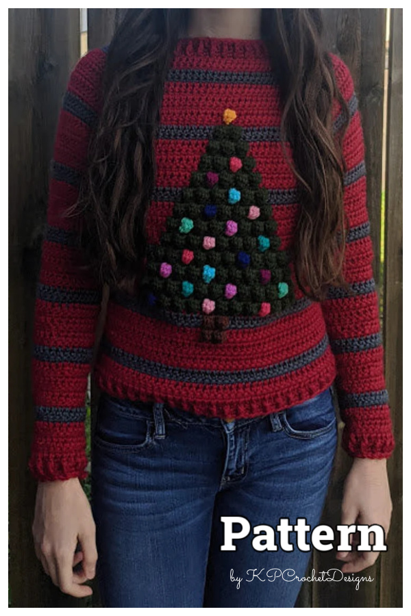 Christmas Tree Sweater Crochet Pattern