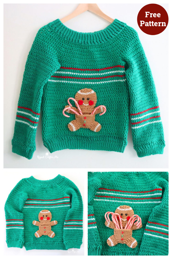Christmas Ugly Sweater Free Crochet Pattern