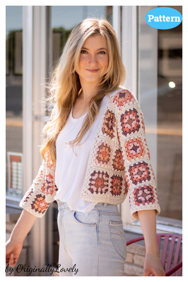 Granny Square Cardigan Crochet Pattern