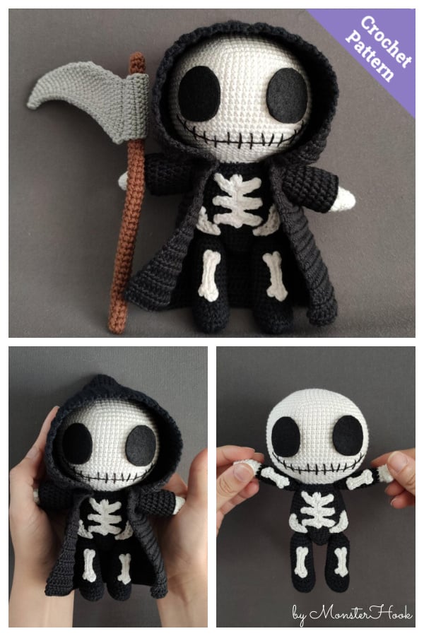 Halloween Grim Reaper Amigurumi Crochet Pattern
