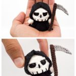 Mini Grim Reaper Amigurumi Free Crochet Pattern