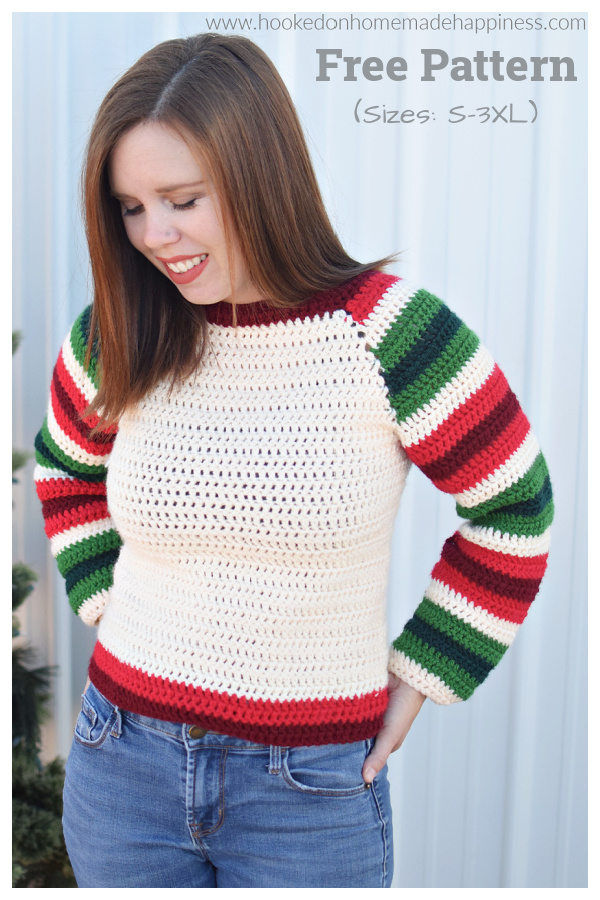 Mod Christmas Sweater Free Crochet Pattern