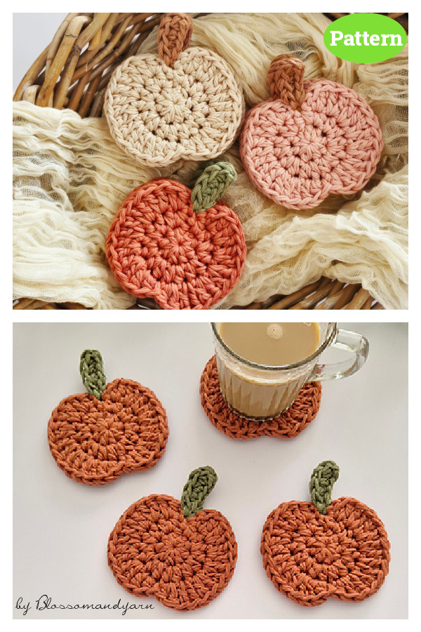 Pumpkin Coaster Crochet Pattern 
