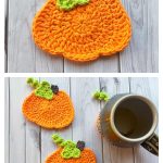 Pumpkin Coasters Free Crochet Pattern