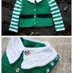 Santa’s Little Helper Baby Sweater Free Crochet Pattern