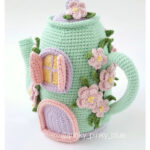 Spring Teapot House Crochet pattern