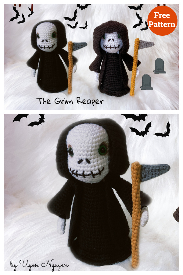 The Grim Reaper Amigurumi Free Crochet Pattern