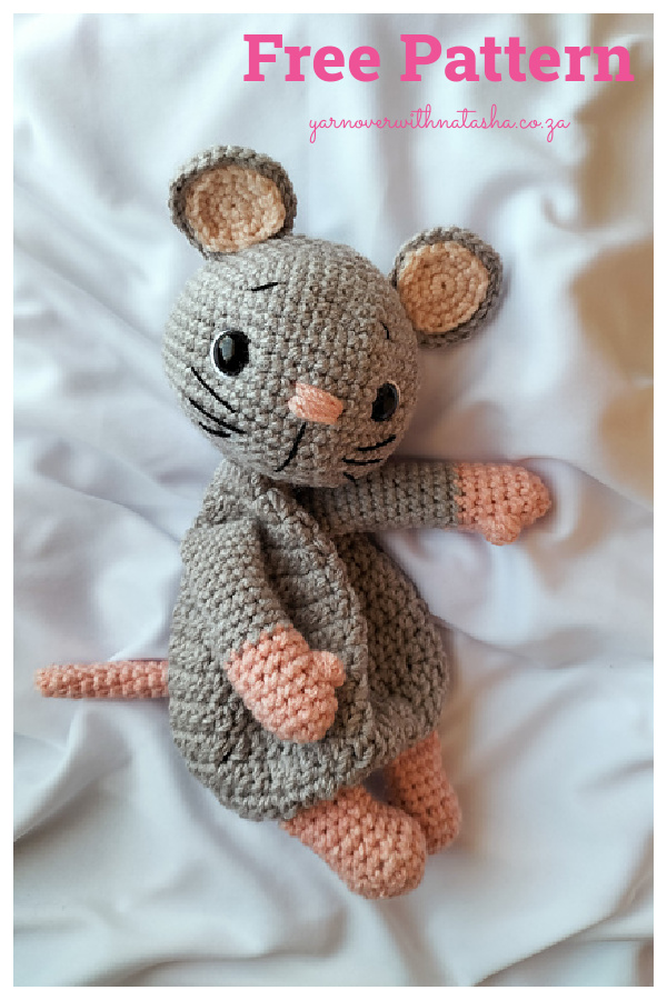Сuddle Me Mouse Lovey Free Crochet Pattern