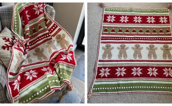 Christmas Eve Wishes Blanket Free Crochet Pattern