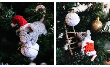 Christmas Mice and Bauble Free Crochet Pattern