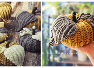 Faux-knit Look Pumpkin Crochet Pattern