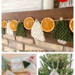 Flat Christmas Trees Free Crochet Pattern