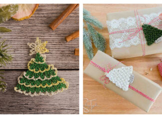 Flat Christmas Trees Free Crochet Pattern