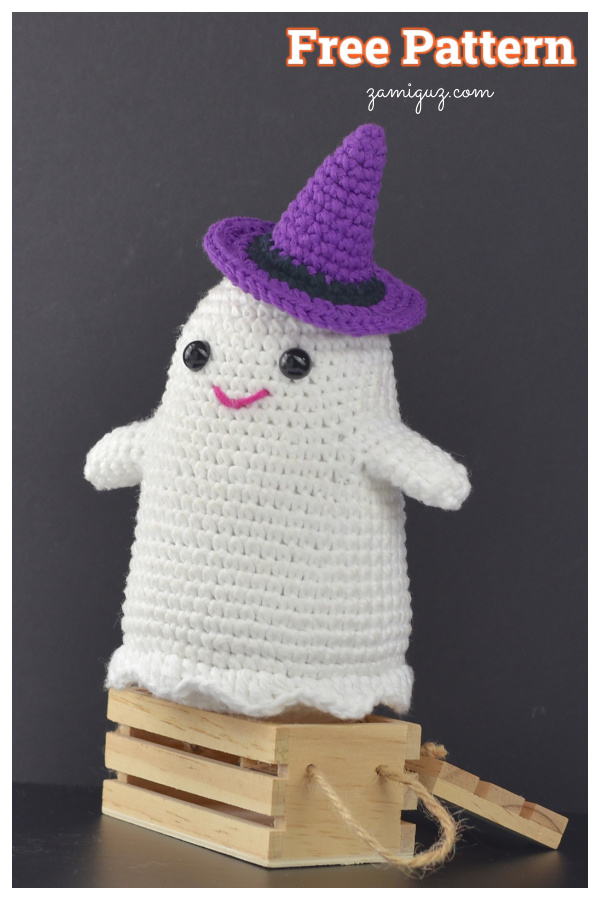Friendly Halloween Ghost Free Crochet Pattern