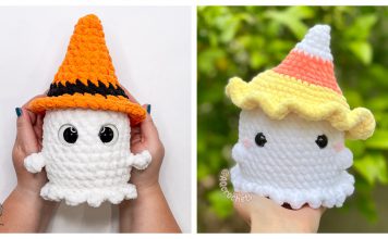 Ghost With a Hat Amigurumi Crochet Patterns