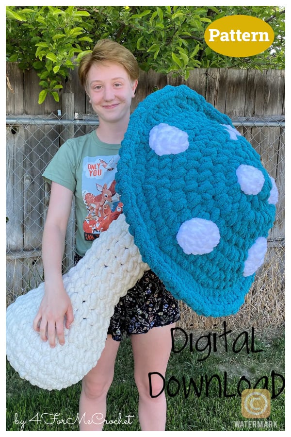Giant Mushroom Crochet Pattern 