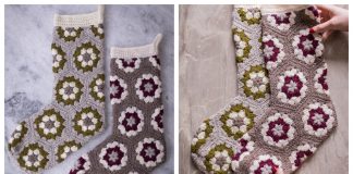 Granny Hexi Stocking Free Crochet Pattern and Video Tutorial