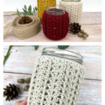 Mason Jar Cover Free Crochet Pattern