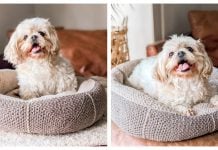 Modern Pet Dog Bed Free Crochet Pattern