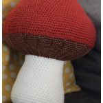 Mushroom Throw Pillow Free Crochet Pattern