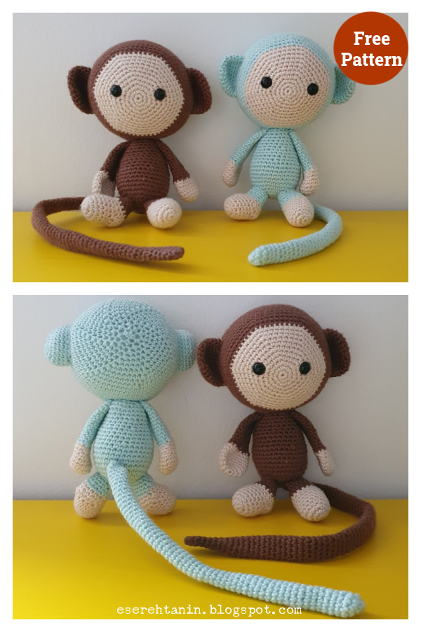 My Minimalistic Monkey Free Crochet Pattern