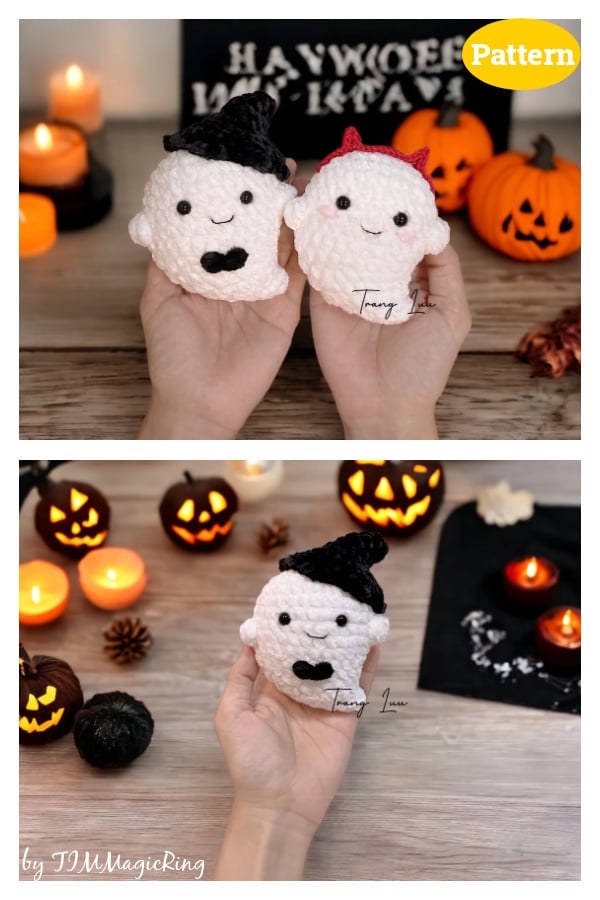 No Sew Ghost Halloween Crochet Pattern