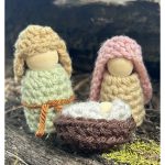 Peg Doll Nativity Set Free Crochet Pattern