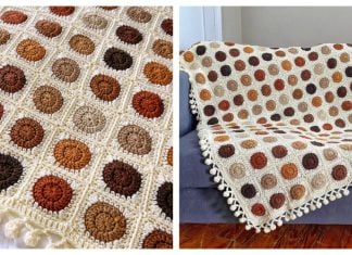 Polka Dottie Blanket Free Crochet Pattern