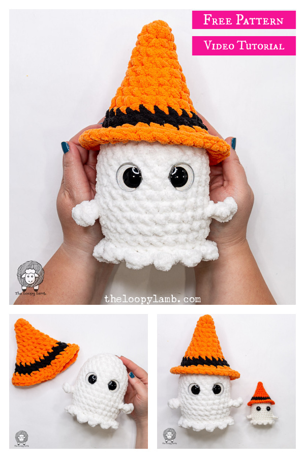Quick and Easy No Sew Ghost Crochet Pattern and Video Tutorial