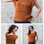 Summer Sunburst Crop Top Free Crochet Pattern