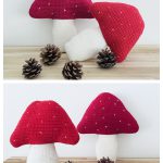 Toadstool Pillows Free Crochet Pattern