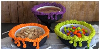 Cauldron Bowl Cozy Free Crochet Pattern