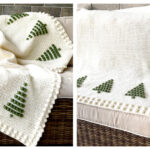 Christmas Pine Tree Blanket Crochet Pattern