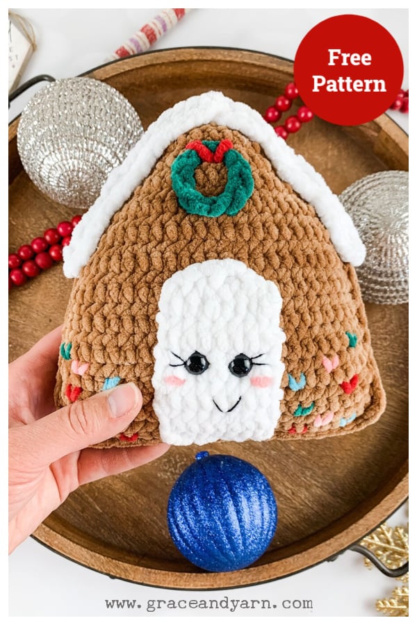 Gingerbread House Amigurumi Free Crochet Pattern