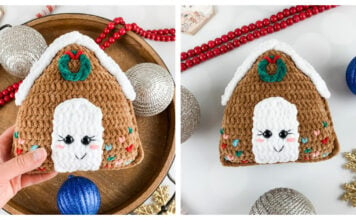 Gingerbread House Amigurumi Free Crochet Pattern