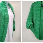 Greenbay Cocoon Shrug Free Crochet Pattern and Video Tutorial