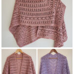 In Bloom Ruana Lace Shawl Free Crochet Pattern