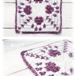 Perfect Paw Mosaic Square Free Crochet Pattern