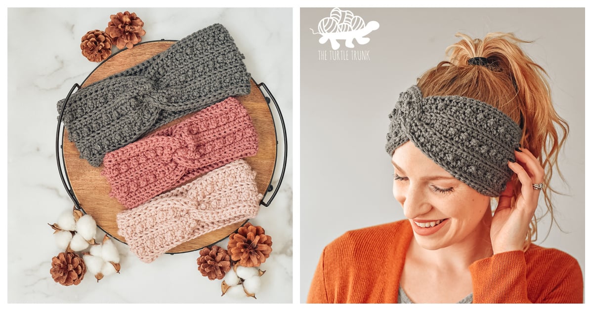 Picot Headband Free Crochet Pattern and Video Tutorial