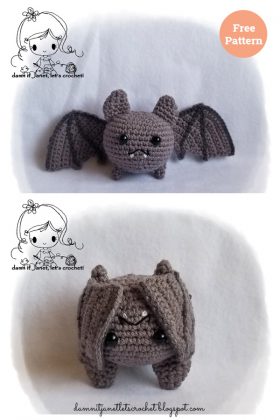 Round Plush Bat Amigurumi Free Crochet Pattern