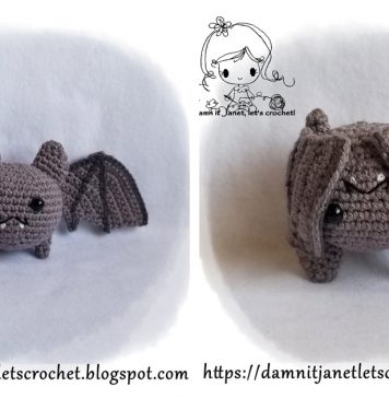 Round Plush Bat Amigurumi Free Crochet Pattern