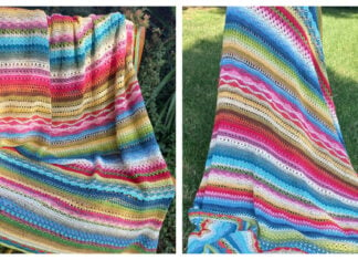 Stitch Sampler Scrapghan for Beginners Free Crochet Pattern