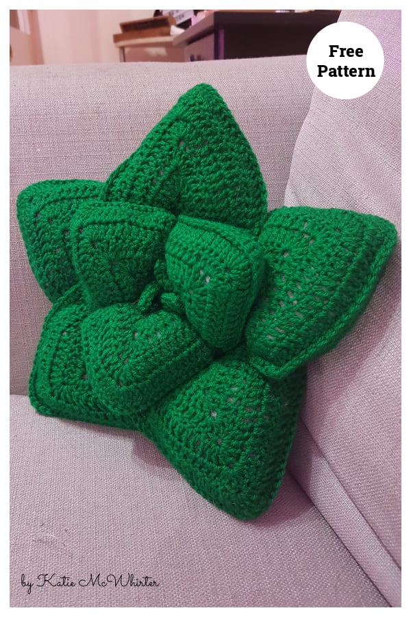 Succulent Cushion Free Crochet Pattern