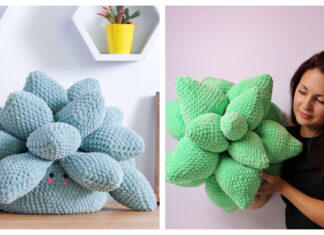 Succulent Pillow Crochet Patterns